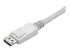 StarTech.com 9.8ft/3m USB C to DisplayPort 1.2 Cable 4K 60Hz, USB-C to DisplayPort Adapter Cable HBR2, USB Type-C DP Alt Mode to DP Monitor Video Cable, Compatible w/ Thunderbolt 3, White - Nærbilde