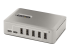 StarTech.com 10-Port USB-C Hub, 8x USB-A + 2x USB-C, Self-Powered w/ 65W Power Supply, USB 3.1 10Gbps Hub w/ BC1.2 Charging, Desktop/Laptop USB Hub with 3ft Locking USB-IF Certified Cable - Høyre vinkel