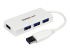 StarTech.com 4 Port USB 3.0 Hub - Høyre vinkel