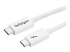 StarTech.com 3.3ft (1m) Thunderbolt 3 Cable, 20Gbps, 100W PD, 4K Video, Thunderbolt-Certified, Compatible w/ TB4/USB 3.2/DisplayPort - Høyre vinkel