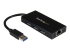 StarTech.com USB 3.0 Hub with Gigabit Ethernet Adapter - Høyre vinkel