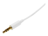 StarTech.com 1m White Slim 3.5mm Stereo Audio Cable - Nærbilde