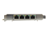 Startech 4 Port Gigabit PoE (Power over Ethernet) Card - Venstre side