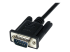 StarTech.com 1m Black DB9 RS232 Serial Null Modem Cable F/M - Høyre vinkel