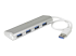 StarTech.com 4 Port Portable USB 3.0 Hub with Built-in Cable - Venstre vinkel