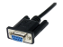 StarTech.com 1m Black DB9 RS232 Serial Null Modem Cable F/M - Høyre vinkel