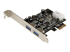 StarTech.com 2 Port PCI Express (PCIe) SuperSpeed USB 3.0 Card Adapter with UASP - Venstre vinkel
