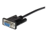 StarTech.com 0.5m Black Straight Through DB9 RS232 Serial Cable - Høyre vinkel
