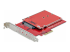 StarTech.com M.2 to U.3 Adapter, For M.2 NVMe SSDs, PCIe M.2 Drive to 2.5inch U.3 (SFF-TA-1001) Host Adapter/Converter, TAA Compliant - Venstre vinkel