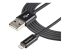 StarTech.com 2m (6ft) Long Black Apple® 8-pin Lightning Connector to USB Cable for iPhone / iPod / iPad - Høyre vinkel