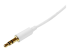 StarTech.com 2m White Slim 3.5mm Stereo Audio Cable - Høyre vinkel