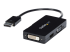 StarTech.com 3 in 1 DisplayPort Multi Video Adapter Converter - Venstre vinkel