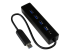 StarTech.com 4-Port USB 3.0 Hub with Built-in Cable - Høyre vinkel