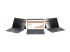 Startech 4-Way 12.4in Surface Laptop Go 1/2/3 Privacy Screen Filter, Portrait/Landscape, Touch-Enabled, +/- 30 Deg. View, Blue Light Reduction, Matte Finish - Flere vinkler