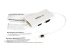 StarTech.com Travel A/V Adapter: 3-in-1 Mini DisplayPort to VGA DVI or HDMI Converter - Venstre vinkel