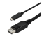 StarTech.com 3ft/1m USB C to DisplayPort 1.2 Cable 4K 60Hz, USB-C to DisplayPort Adapter Cable HBR2, USB Type-C DP Alt Mode to DP Monitor Video Cable, Compatible with Thunderbolt 3, Black - Nærbilde