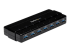 StarTech.com 7 Port USB 3.0 Hub – Up To 5 Gbps – 7 x USB – Universal Multi Port USB Extender for Your Desktop – USB Powered (ST7300USB3B) - Venstre vinkel