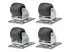 Eaton Tripp Lite Series SmartRack Rolling Caster Kit, 4 pack - Venstre vinkel