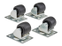 Eaton Tripp Lite Series SmartRack Rolling Caster Kit, 4 pack - Venstre vinkel