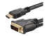 StarTech.com 6ft (1.8m) HDMI to DVI Cable, DVI-D to HDMI Display Cable (1920x1200p), Black, 19 Pin HDMI Male to DVI-D Male Cable Adapter, Digital Monitor Cable, M/M, Single Link - Nærbilde