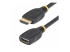 StarTech.com 18in HDMI 2.0 Extension Cable, 4K 60Hz, M/F - Høyre vinkel