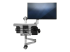 StarTech.com Wall Mount Workstation, Articulating Standing Desk w/ Ergonomic Height Adjustable Monitor Arm & Padded Keyboard Tray, 34" VESA Display, Foldable Wall Mounted Sit Stand Desk - Tilbake