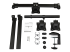 StarTech.com Desk Mount Triple Monitor Arm, Ergonomic VESA 3 Monitor Mount up to 27", Articulating & Height Adjustable Pole Mount, Tilt/Swivel/Rotate LCD/LED Screen, Desk Clamp/Grommet - Fremsiden