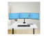 StarTech.com Triple Monitor Desk Mount For Up To Three 27in Screens, VESA 75x75/100x100, Tool-Less Arm Adjustments, C-Clamp/Grommet Mount, Spring-Assisted Arms - Fremsiden