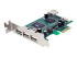 StarTech.com 4 Port PCI Express Low Profile High Speed USB Card - Venstre vinkel