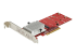 StarTech.com Dual M.2 PCIe SSD Adapter Card, x8 / x16 Dual NVMe or AHCI M.2 SSD to PCI Express 3.0, M.2 NGFF PCIe (M-Key) Compatible, Vented, Supports 2242, 2260, 2280, JBOD, Mac & PC - Venstre vinkel