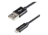 StarTech.com 2m (6ft) Long Black Apple® 8-pin Lightning Connector to USB Cable for iPhone / iPod / iPad - Høyre vinkel