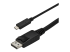 StarTech.com 3ft/1m USB C to DisplayPort 1.2 Cable 4K 60Hz, USB-C to DisplayPort Adapter Cable HBR2, USB Type-C DP Alt Mode to DP Monitor Video Cable, Compatible with Thunderbolt 3, Black - Nærbilde