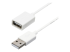 StarTech.com 1m White USB 2.0 Extension Cable Cord - Høyre vinkel