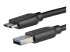 StarTech.com 2m 6ft Slim USB 3.0 A to Micro B Cable M/M - Høyre vinkel