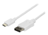 StarTech.com 6ft/1.8m USB C to DisplayPort 1.2 Cable 4K 60Hz, USB-C to DisplayPort Adapter Cable HBR2, USB Type-C DP Alt Mode to DP Monitor Video Cable, Works with Thunderbolt 3, White - Høyre vinkel
