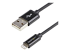 StarTech.com 1m (3ft) Black Apple 8-pin Lightning Connector to USB Cable for iPhone / iPod / iPad - Høyre vinkel