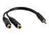 StarTech.com 6 in. 3.5mm Audio Splitter Cable - Venstre vinkel