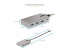 StarTech.com 4-Port USB-C Hub with USB-C DP Alt Mode Video Output 4K 60Hz, 3x USB-A, 1x USB-C, 100W Power Delivery Pass-Through, USB 3.2 Gen 2 (10Gbps), Portable USB Type-C to USB Type-A/C - Flere vinkler