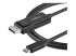 StarTech.com 3ft (1m) USB C to DisplayPort 1.2 Cable 4K 60Hz, Bidirectional DP to USB-C or USB-C to DP Reversible Video Adapter Cable, HBR2/HDR, USB Type C/Thunderbolt 3 Monitor Cable - Høyre vinkel