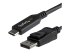 StarTech.com 6ft/1.8m USB C to DisplayPort 1.4 Cable, 4K/5K/8K USB Type-C to DP 1.4 Alt Mode Video Adapter Converter, HBR3/HDR/DSC, 8K 60Hz DP 1.4 Monitor Cable for USB-C and Thunderbolt 3 - Høyre vinkel