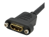 StarTech.com 3ft HDMI Female to Male Adapter, 4K High Speed Panel Mount HDMI Cable, 4K 30Hz UHD HDMI, 10.2 Gbps Bandwdith, 4K HDMI 1.4 Video, HDCP 1.4, HDMI Female to HDMI Male Cable - Nærbilde