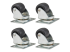 Eaton Tripp Lite Series SmartRack Rolling Caster Kit, 4 pack - Høyre vinkel