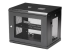 StarTech.com 2 Post 9U 19" Wall Mount Network Cabinet, Adjustable Depth 6-15" Locking IT Switch Depth Enclosure, Vented Computer/Electronics Equipment Data Rack w/ Shelf + Hook & Loop Tape - Høyre vinkel