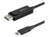 StarTech.com 6ft/2m USB C to DisplayPort 1.4 Cable 8K 60Hz/4K, Bidirectional DP to USB-C or USB-C to DP Reversible Video Adapter Cable, HBR3/HDR/DSC, USB Type C/Thunderbolt 3 Monitor Cable - Høyre vinkel