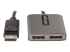 Startech 2-Port DisplayPort MST Hub, Dual 4K 60Hz, DP to 2x DisplayPort Monitor Adapter, DP 1.4 Multi-Monitor Video Adapter w/ 1ft Built-in Cable, USB Powered, Windows Only - Fremsiden