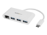 StarTech.com 3 Port USB C Hub w/ Gigabit Ethernet – USB Type C to 3 x USB-A – Multi Port USB 3.0 Hub for MacBook Pro (HB30C3A1GEA) - Høyre vinkel