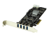 StarTech.com 4-Port USB 3.0 PCI Express Card Adapter - Venstre vinkel