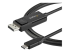 StarTech.com 6ft (2m) USB C to DisplayPort 1.2 Cable 4K 60Hz, Bidirectional DP to USB-C or USB-C to DP Reversible Video Adapter Cable, HBR2/HDR, USB Type C / Thunderbolt 3 Monitor Cable - Høyre vinkel