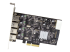 StarTech.com 4-Port USB PCIe Card - Fremsiden