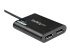 StarTech.com USB 3.0 to Dual DisplayPort Adapter 4K 60Hz, DisplayLink Certified, Video Converter with External Graphics Card - Høyre vinkel